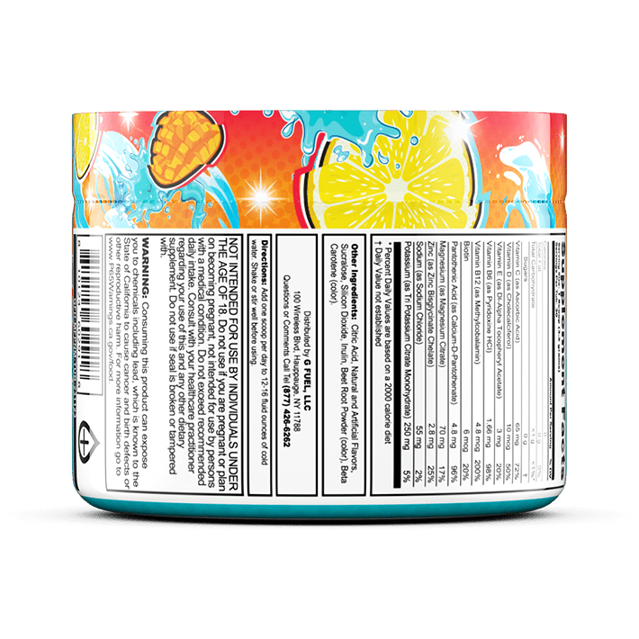G FUEL| Mango Lemonade Supreme Hydration Hydration Tub 