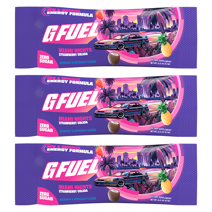 G FUEL| Miami Nights 2.0 (3 Pack) Pack 