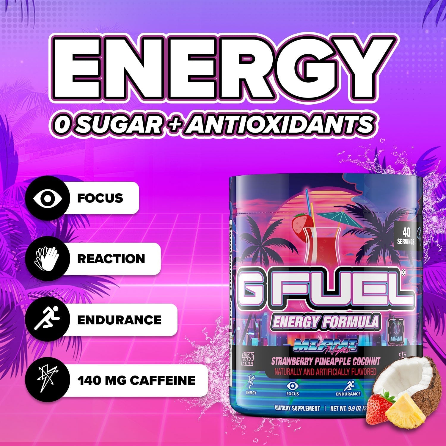 G FUEL Energy Formula | Miami Nights