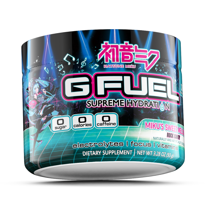 G FUEL| Miku's Sweet Melodies Supreme Hydration Stage Exclusive Hydration Tub 