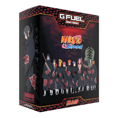 G FUEL| Naruto Akatsuki Blood Collector's Box (Steel) Tub (Collectors Box) 