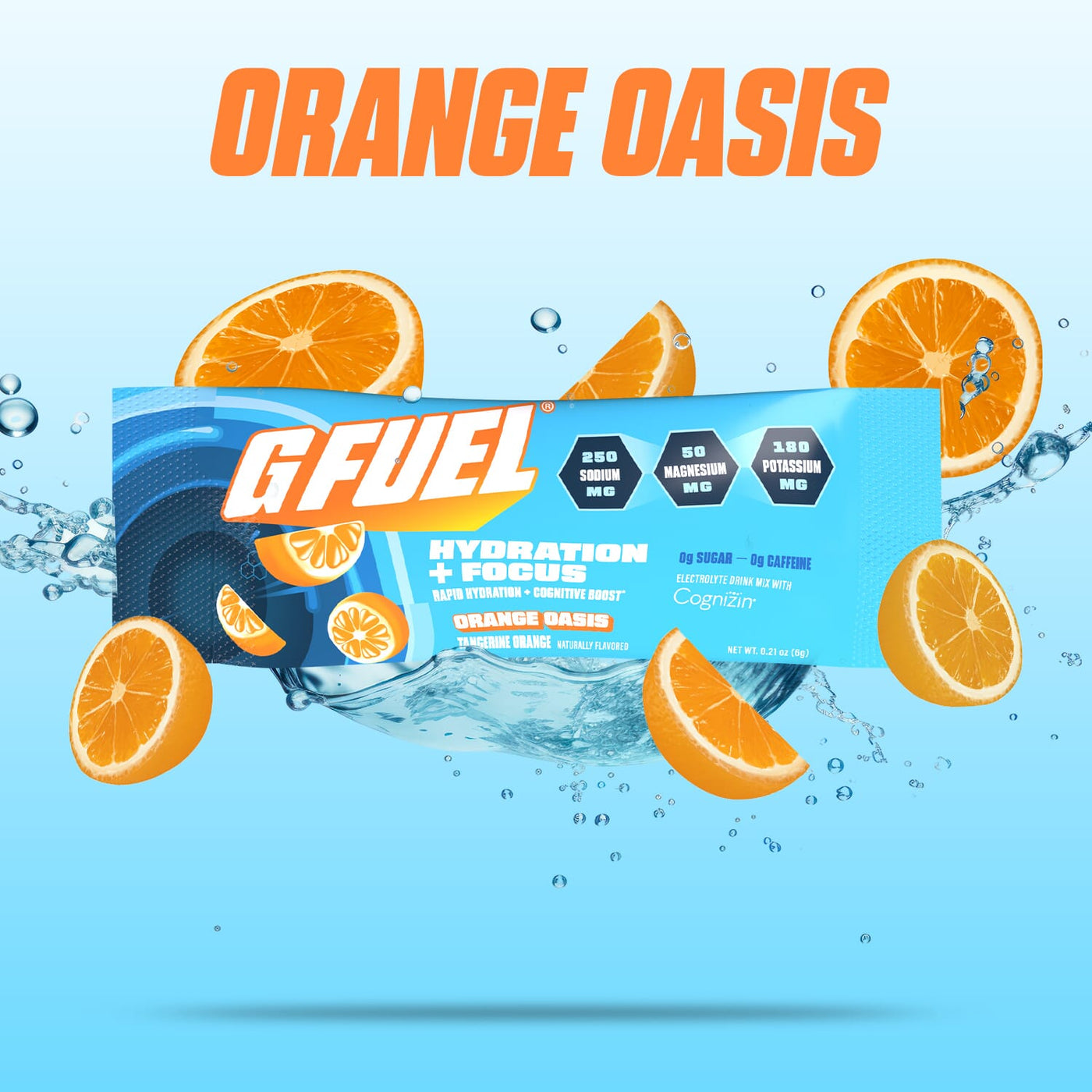 G FUEL| Orange Oasis Hydration + Focus Pack Pack 