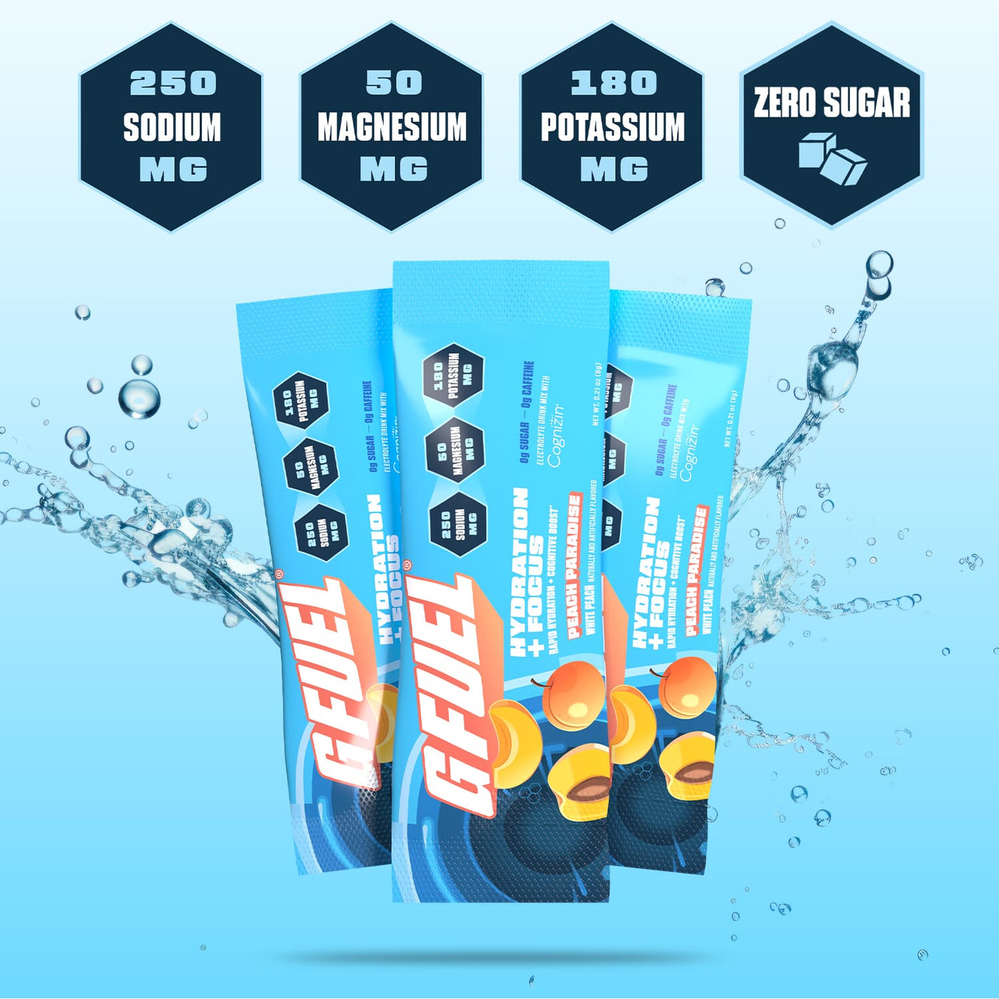 G FUEL| Peach Paradise Hydration + Focus Pack Pack 