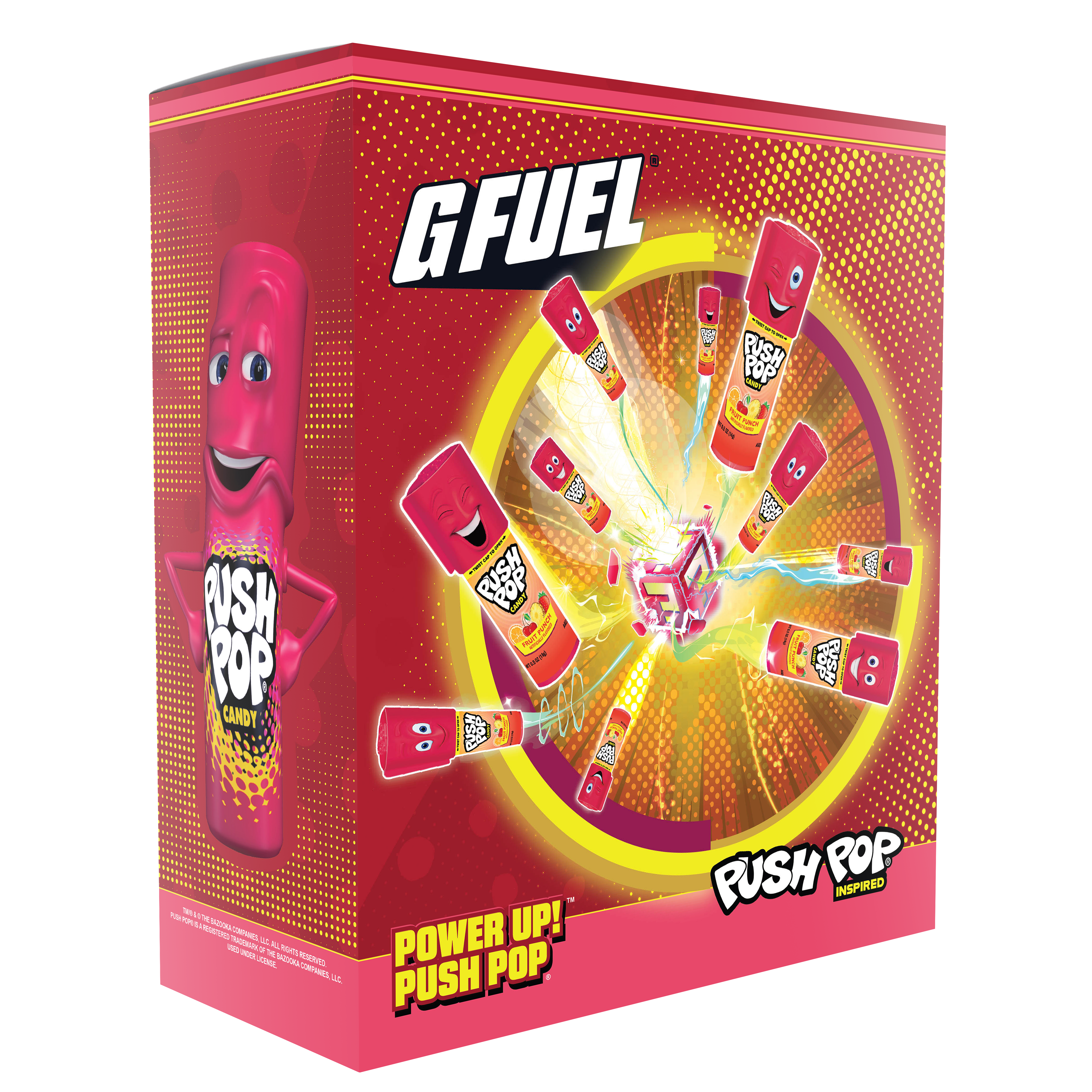 G FUEL| Power Up! Push Pop Collector's Box Tub (Collectors Box) 