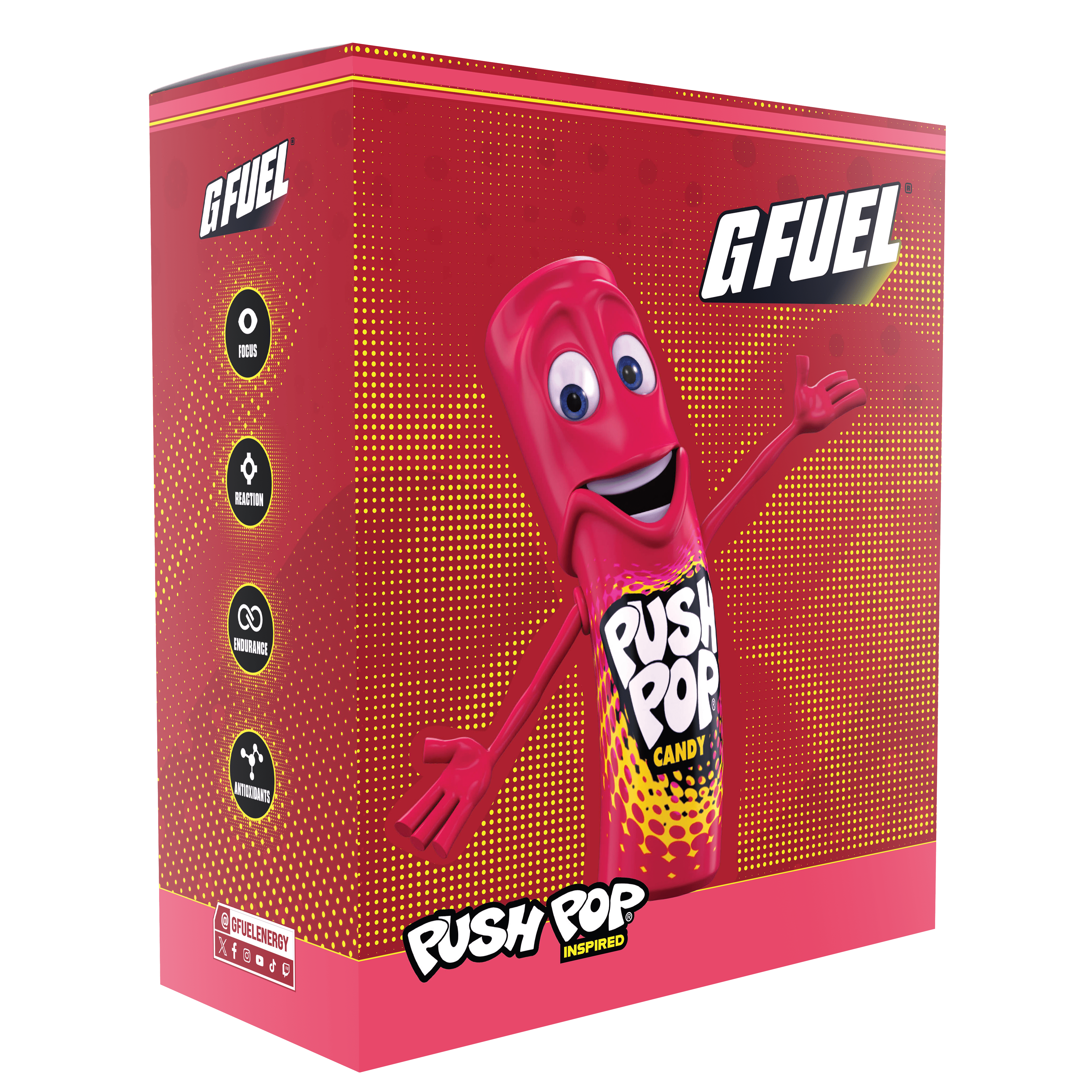 G FUEL| Power Up! Push Pop Collector's Box Tub (Collectors Box) 