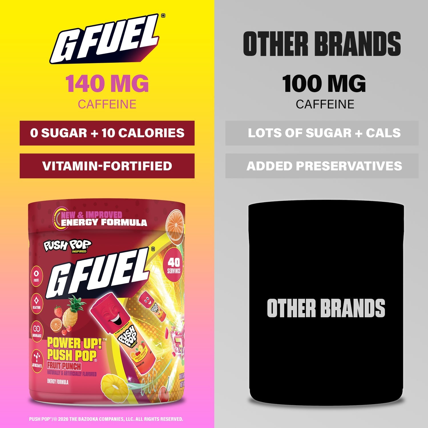 G FUEL| Power Up! Push Pop Tub 