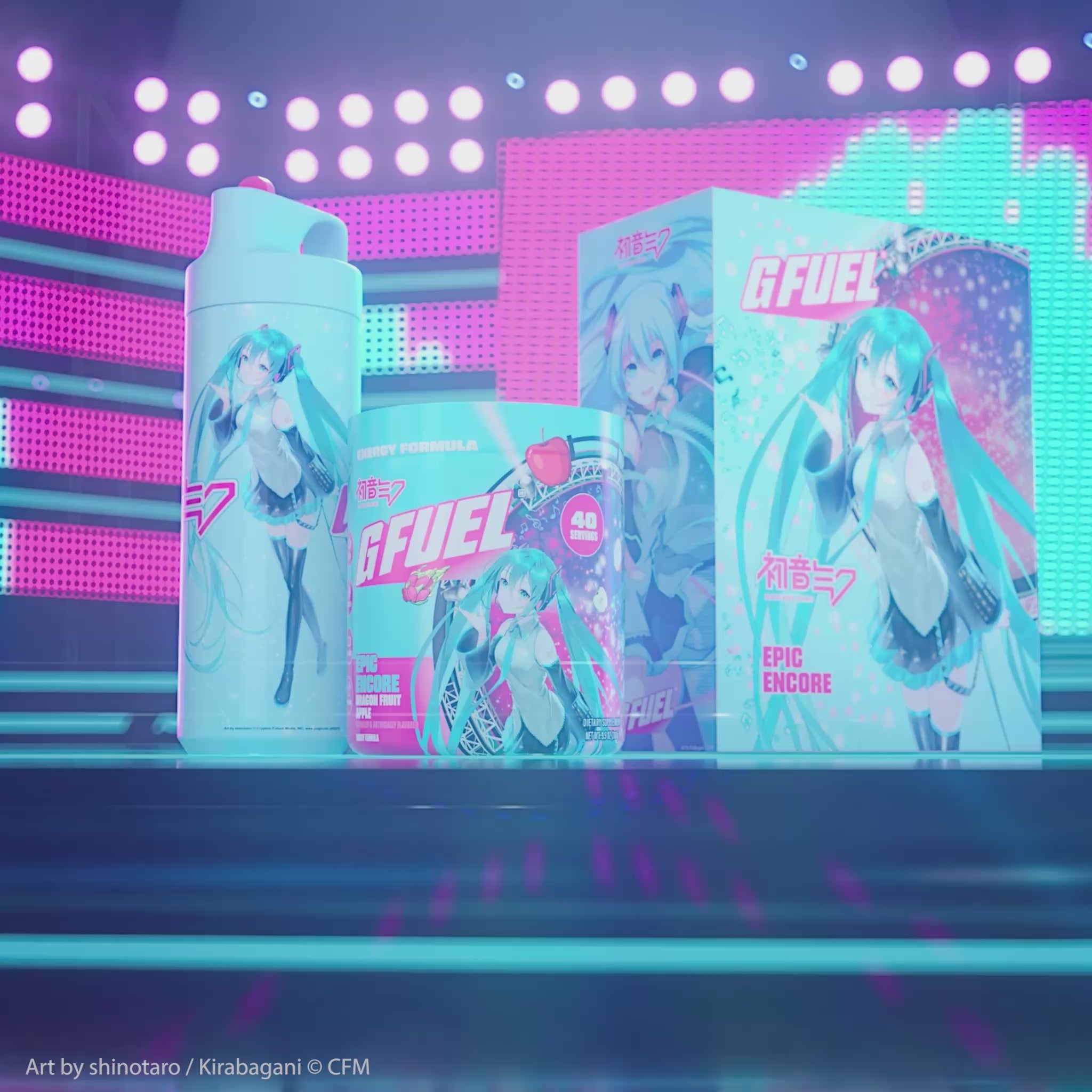 G FUEL x Hatsune Miku | Epic Encore Energy Tub