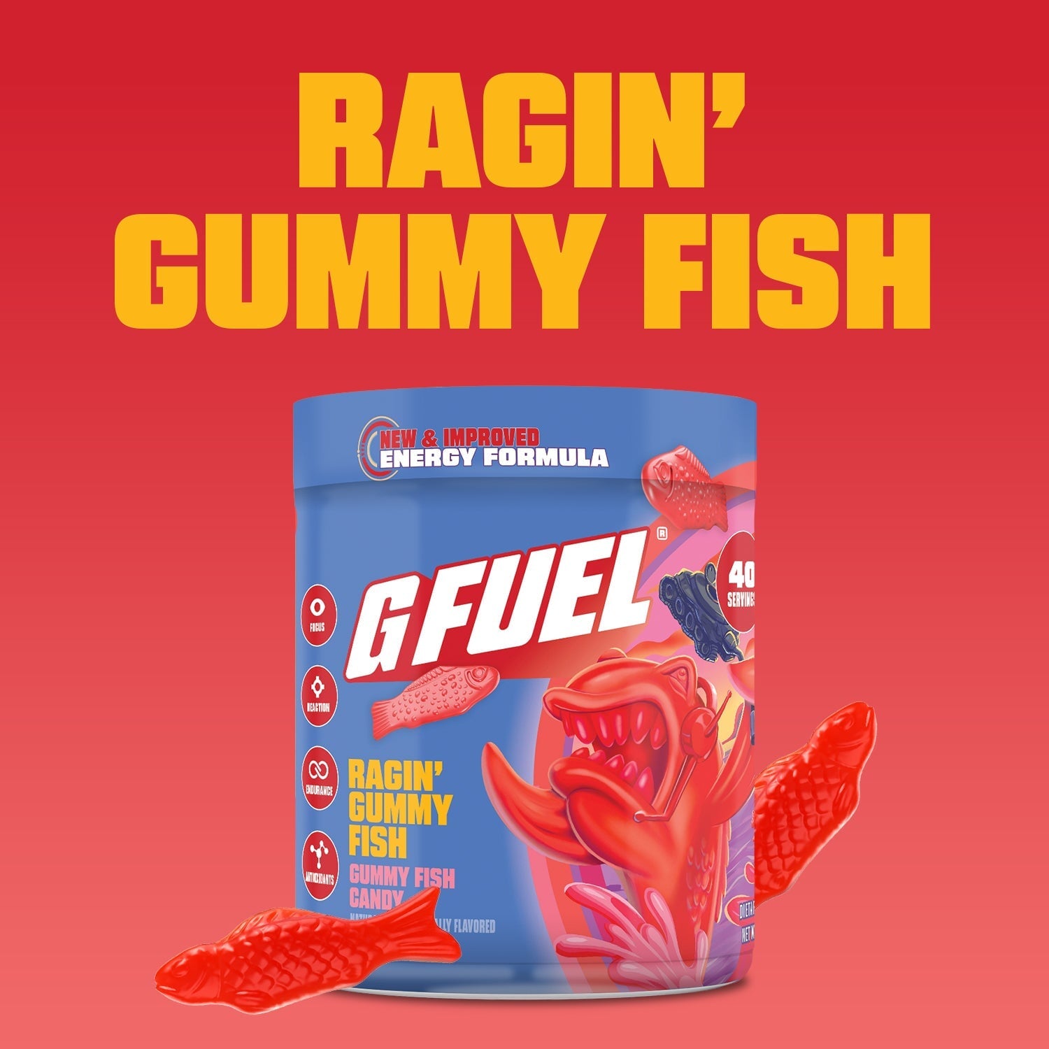 G FUEL| Ragin Gummy Fish 2.0 Tub 