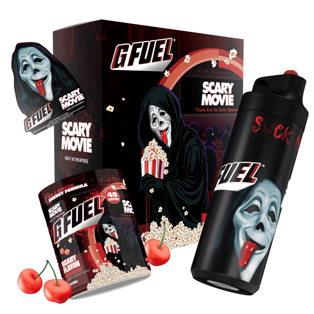 激鬼フェード 2XL ハーレー フレイム ファイヤー ポケット スカル ドクロ G FUEL x Scary Movie | Scary Flavor Collector's Box