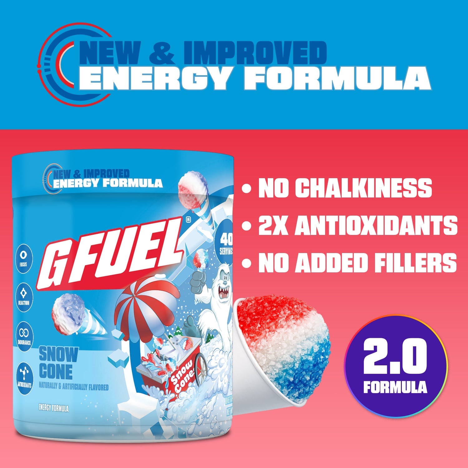 G FUEL| Snow Cone 2.0 Tub 