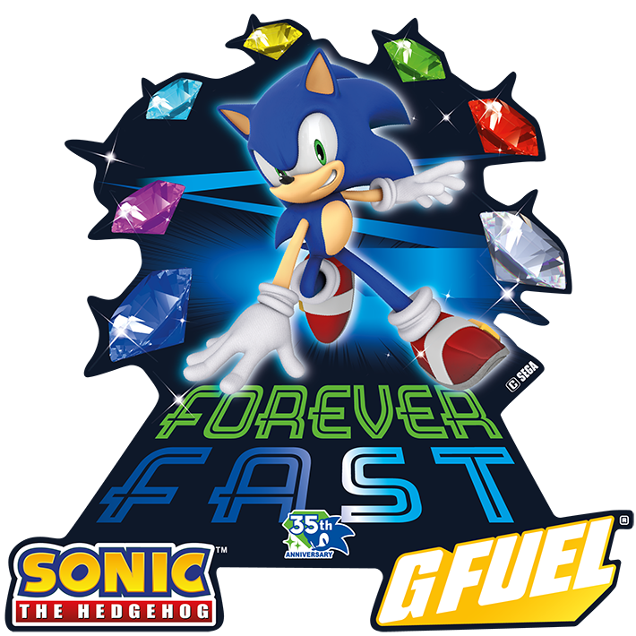 G FUEL| Sonic's Peach Rings 35th Anniversary Collector's Box Tub (Collectors Box) 