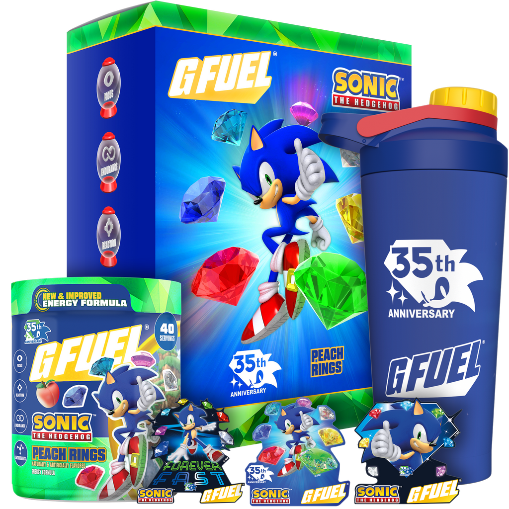 Sonic's Peach Rings 35th Anniversary Collector's Box