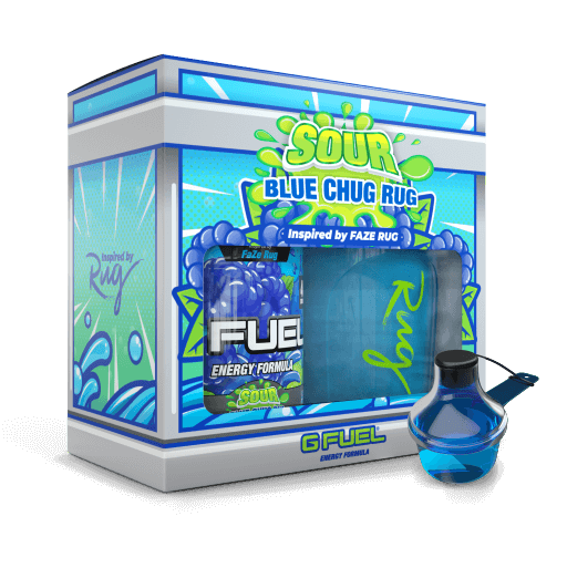 G FUEL| Sour Blue Chug Rug Collector's Box Tub (Collectors Box) 