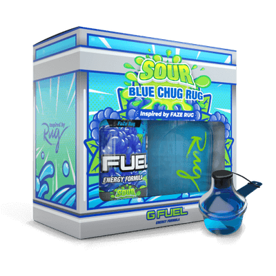G FUEL| Sour Blue Chug Rug Collector's Box Tub (Collectors Box) 
