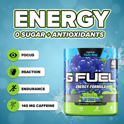 G FUEL| Sour Blue Chug Rug Tub 