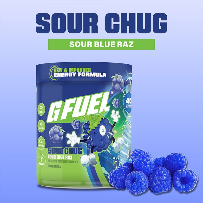 Chug Rug G FUEL | Formula 2.0 | Sour Blue Raspberry