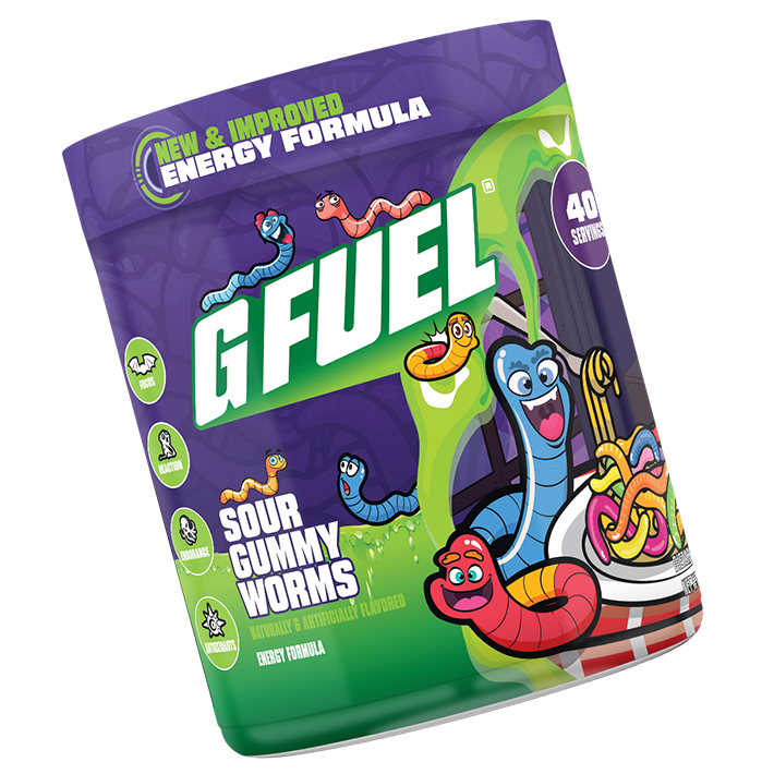G FUEL| Sour Gummy Worms Tub 