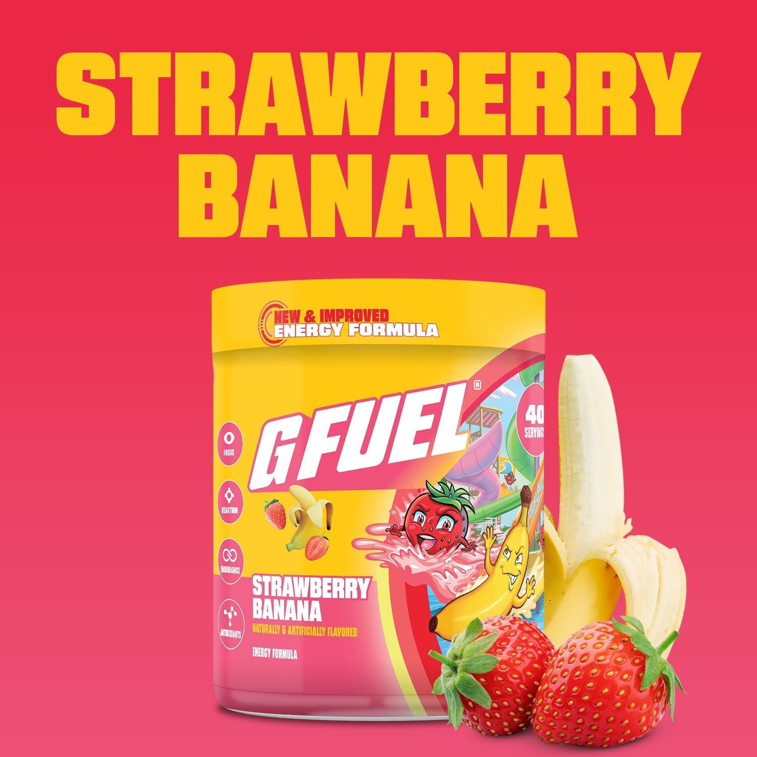 G FUEL| Strawberry Banana 2.0 Tub 