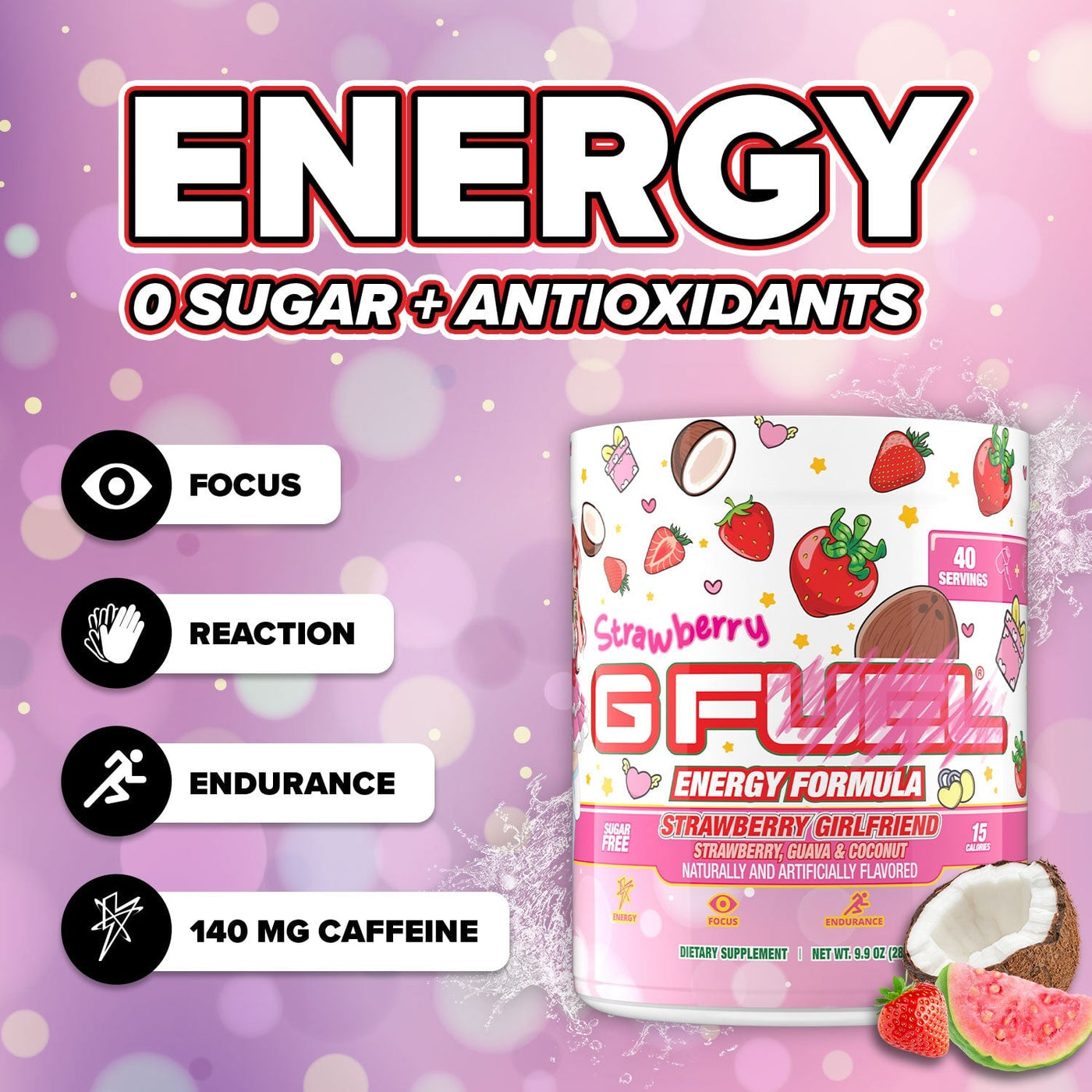 G FUEL| Strawberry GF Tub 