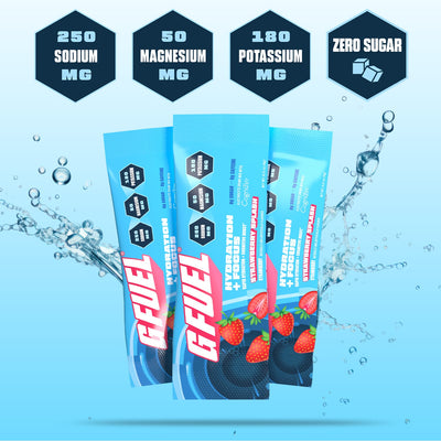 G FUEL| Strawberry Splash Hydration + Focus Pack Pack 