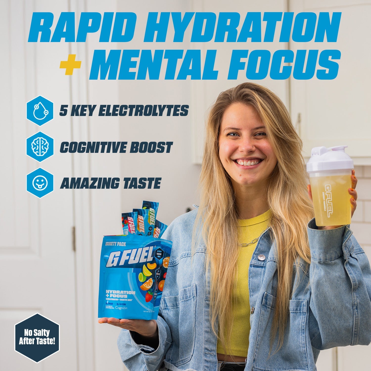 G FUEL | Lemon Limelight Hydration + Focus | 20 Single Serving Packs