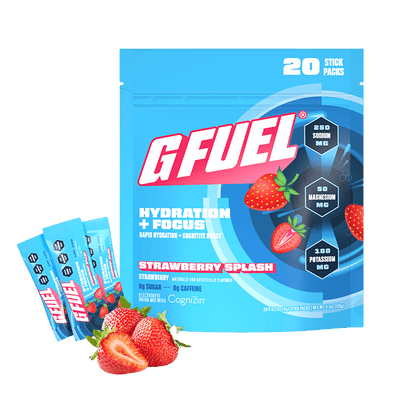 G FUEL| Strawberry Splash Hydration + Focus Pack Pack 