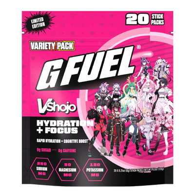 G FUEL| VShojo Hydration + Focus Pack Pack 