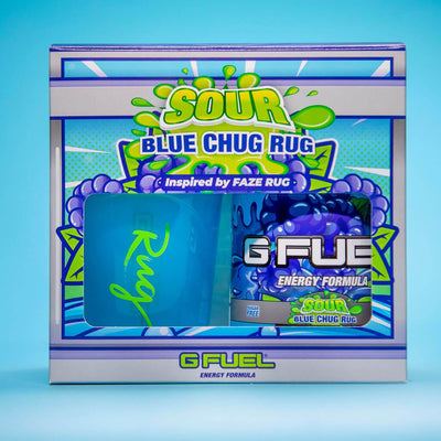 G FUEL| Sour Blue Chug Rug Collector's Box Hidden Tub 