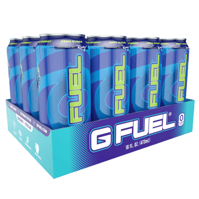 G FUEL| Sour Blue Chug Rug Cans RTD 12 Pack RTD-CR12
