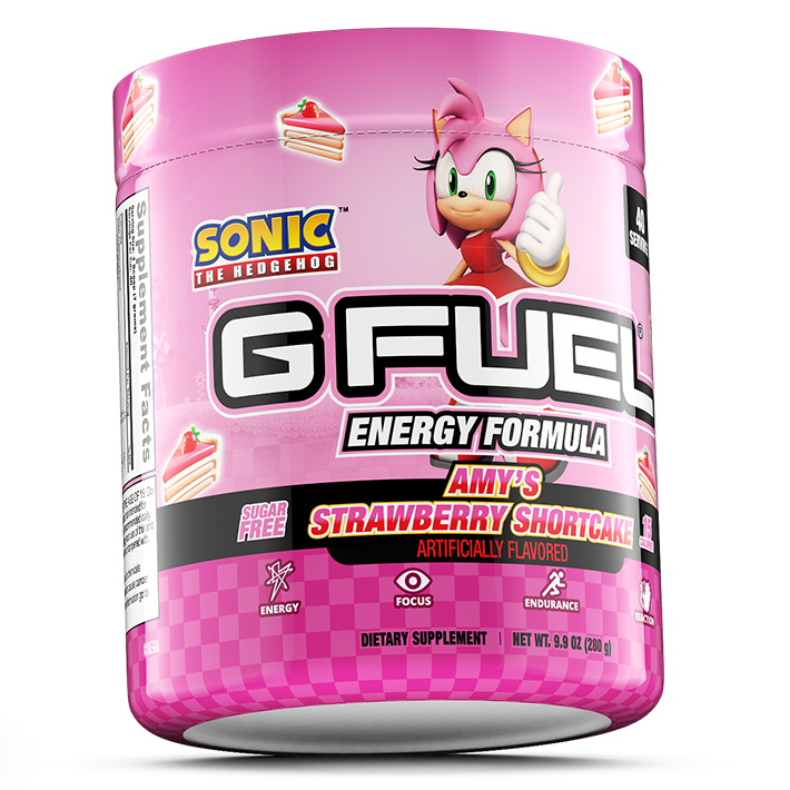 🍰 EVERYONE! Our @Sonic the Hedgehog x #GFUEL “Amy's Strawberry