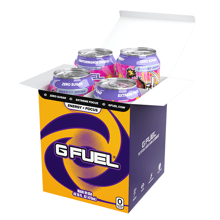 G FUEL| Berry Bomb Cans RTD 4 Pack RTD-BBM4-YP