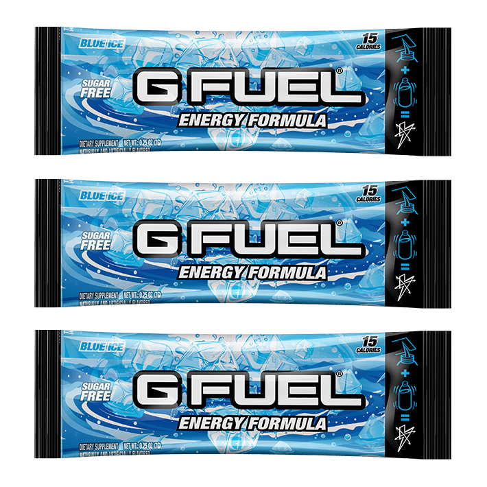 G FUEL| Blue Ice (3 Pack) Pack 