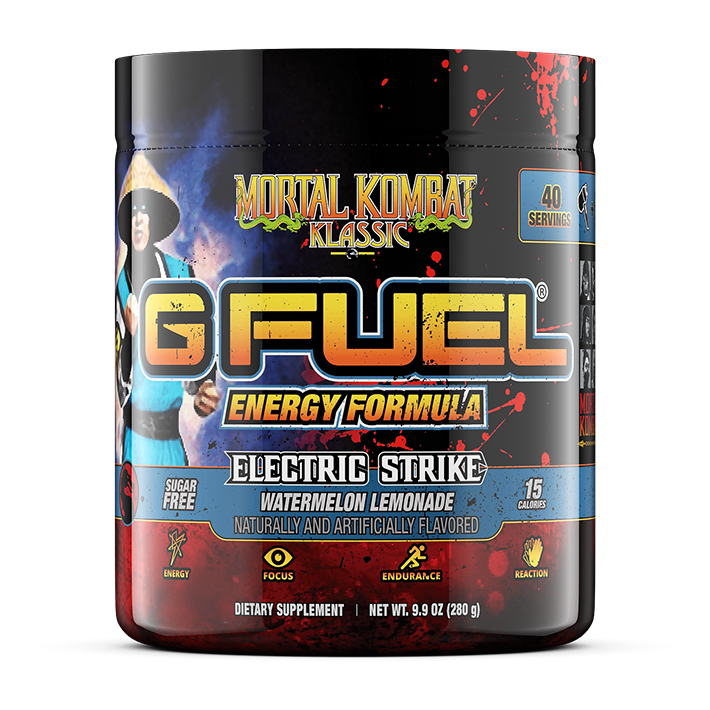 G FUEL x Mortal Kombat Raiden Electric Strike Klassic Energy Tub