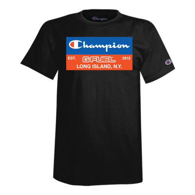 G FUEL| GFUEL x Champion Black Short Sleeve Shirt 