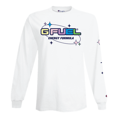 G FUEL| GFUEL x Champion White Long Sleeve Shirt 