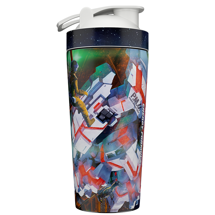 G Fuel Unicorn Iridescent White Shaker Cup 16oz Mixer Sport Bottle Limited