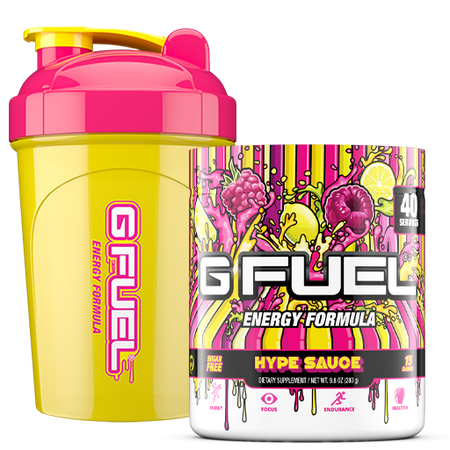 G Fuel Hype Sauce Shaker Bottle, Drink Mixer for Pre Workout, Protein  Shake, Smoothie Mix, Meal Repl…See more G Fuel Hype Sauce Shaker Bottle,  Drink