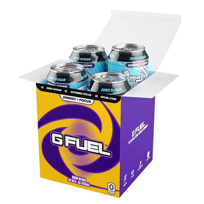 G FUEL| Ninja Cotton Candy Cans RTD 4 Pack HALF-RTD-NI4-YP