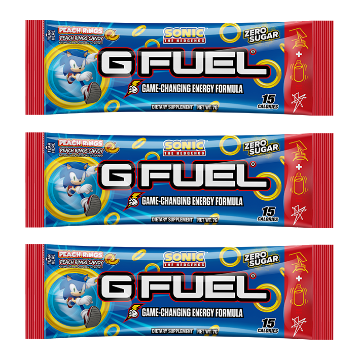 G FUEL| Sonic's Peach Rings (3 Pack) Pack 