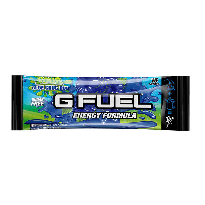 G FUEL| Single Energy Pack Pack Sour Blue Chug Rug GFUEL-PACK-CHUGRUG