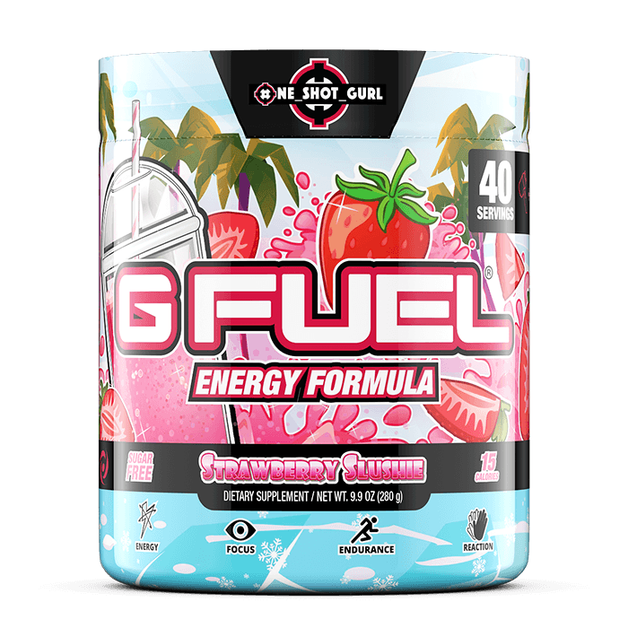 G FUEL Strawberry Slushie Tub Inspired by One Shot Gurl
