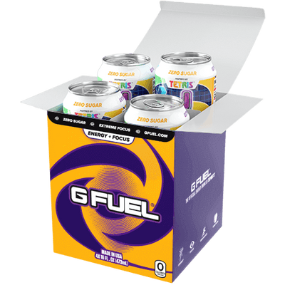 G FUEL| Tetris™ Blast Cans RTD 4 Pack RTD-TE4