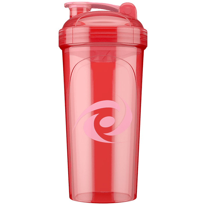 Deluxe 1L / 35oz Gym Shaker Cup / Bottle (Transparent Red)