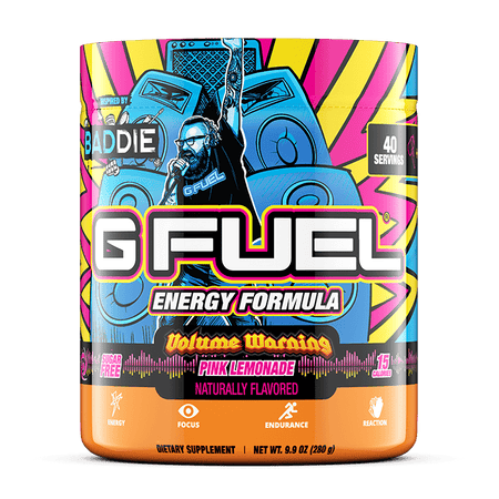 G FUEL Energy Formula  Baddie Volume Warning Shaker Cup