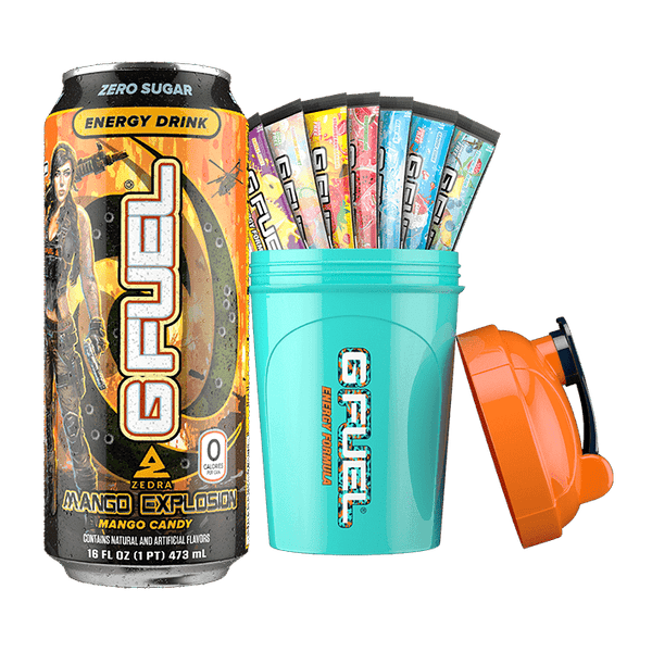 G FUEL Winter White starter kit, Energy drink from USA